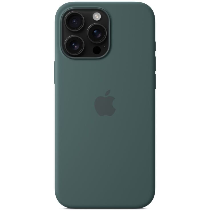 Оригінальний чохол Silicone Case with MagSafe для Apple iPhone 16 Pro Max (MA7V4) - Lake Green: фото 4 з 4