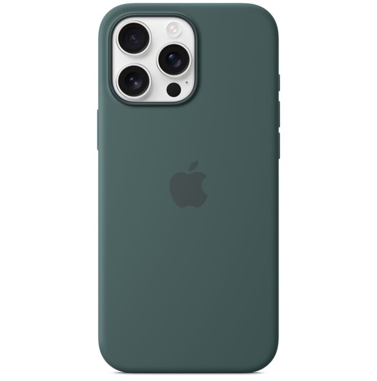 Оригінальний чохол Silicone Case with MagSafe для Apple iPhone 16 Pro Max (MA7V4) - Lake Green: фото 1 з 4