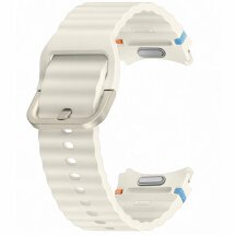 Оригинальный ремешок Sport Band (S/M) для Samsung Galaxy Watch 4 / 4 Classic / 5 / 5 Pro / 6 / 6 Classic / 7 / FE (ET-SNL30SWEGEU) - Cream: фото 1 из 3