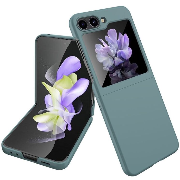 Пластиковый чехол Deexe Hard Shell (FF) для Samsung Galaxy Flip 5 - Green: фото 1 из 8