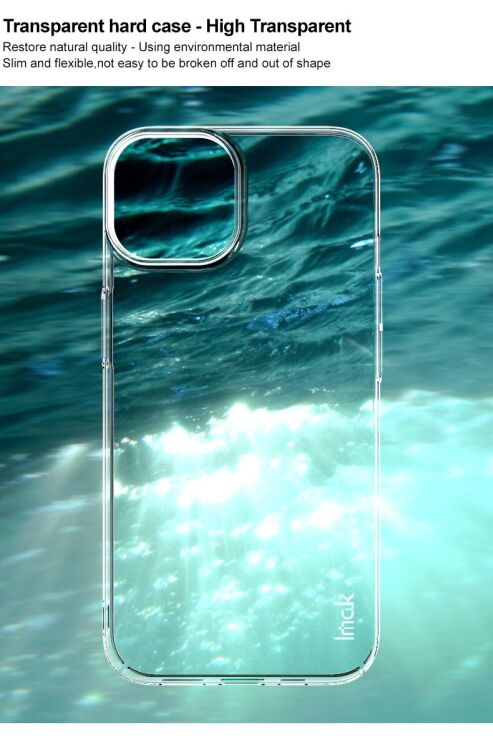 Пластиковий чохол IMAK Crystal для Apple iPhone 14 - Transparent: фото 7 з 11