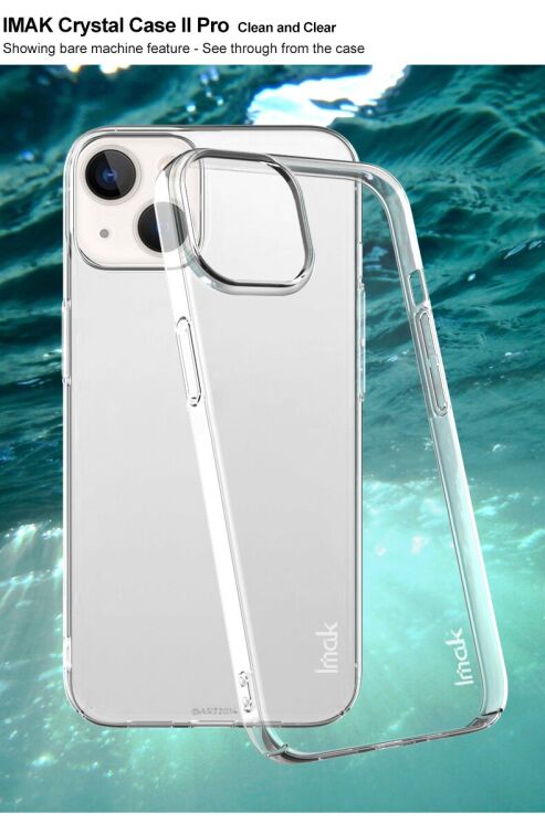 Пластиковий чохол IMAK Crystal для Apple iPhone 14 - Transparent: фото 5 з 11