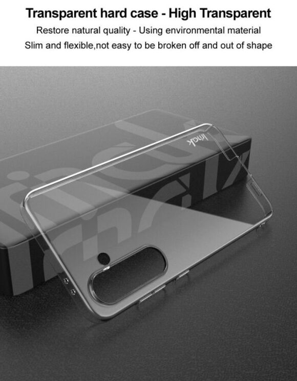 Пластиковый чехол IMAK Crystal II Pro для Samsung Galaxy S24 FE (S721) - Transparent: фото 8 из 10