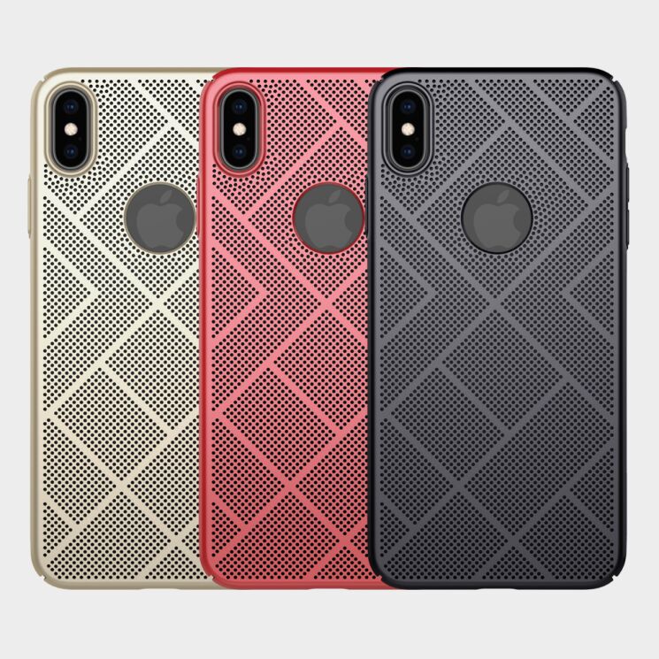 Пластиковый чехол NILLKIN Air Series для Apple iPhone XS Max - Red: фото 11 из 13