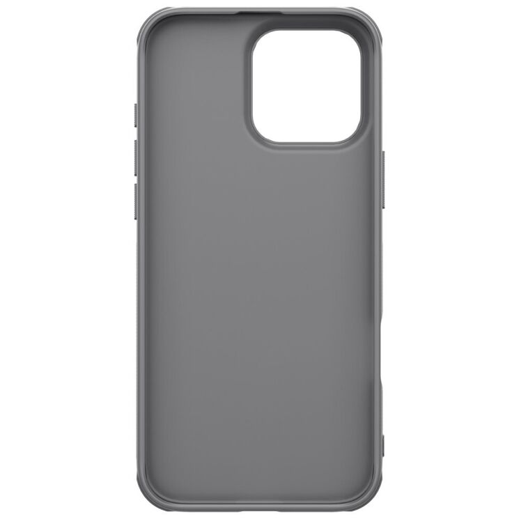 Пластиковый чехол NILLKIN Frosted Shield для Apple iPhone 16 Pro - Grey: фото 6 из 19