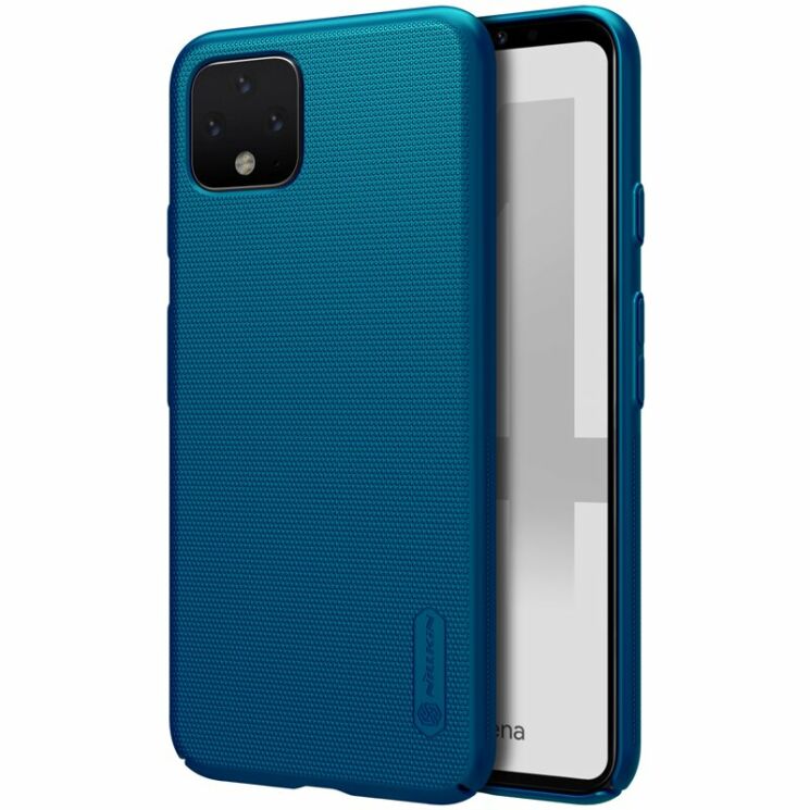 Пластиковый чехол NILLKIN Frosted Shield для Google Pixel 4 XL - Blue: фото 5 из 18