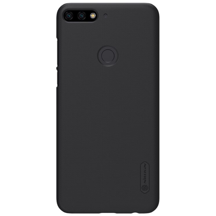Пластиковый чехол NILLKIN Frosted Shield для Huawei Y7 2018 / Y7 Prime 2018 / Honor 7C Pro - Black: фото 1 из 14