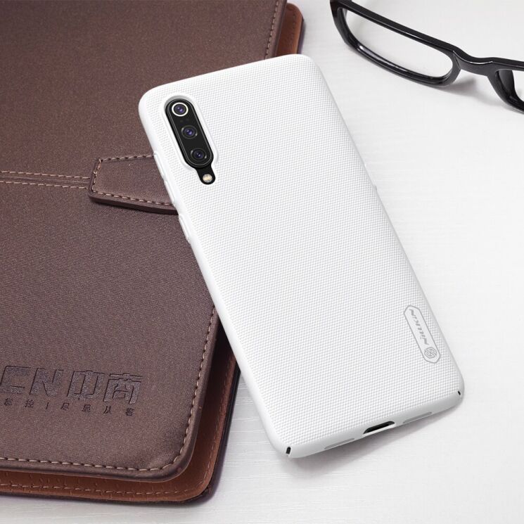Пластиковий чохол NILLKIN Frosted Shield для Xiaomi Mi 9 - White: фото 4 з 13