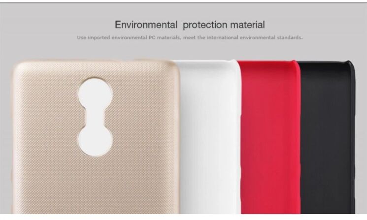 Пластиковый чехол NILLKIN Frosted Shield для Xiaomi Redmi Note 3 / Note 3 Pro - Black: фото 11 из 11