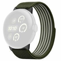 Ремешок Deexe Active Band для Google Pixel Watch 5 / 4 / 3 / 2 / 1 (41mm) - Dark Green: фото 1 из 4