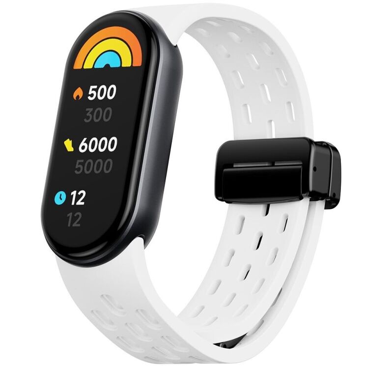 Ремінець Deexe Astra Strap для Xiaomi Mi Smart Band 8 / 9 - White: фото 2 з 9