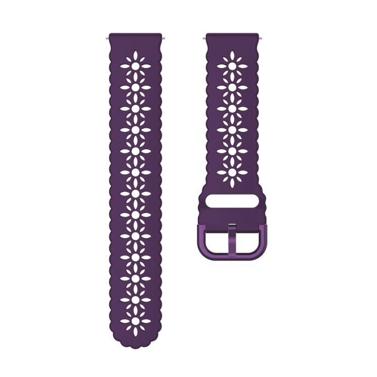 Ремінець Deexe Blossom Strap для Samsung Galaxy Watch 5 (40/44mm) / 5 Pro (45mm) - Dark Purple: фото 3 з 4