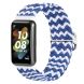 Ремінець Deexe Braided Strap для Huawei Band 7 - Blue / White (300309LW). Фото 2 з 6