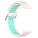 Ремешок Deexe Dual Color для Samsung Galaxy Watch 3 (41mm) - Light Pink / Cyan (235406M). Фото 2 из 5