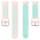 Ремешок Deexe Dual Color для Samsung Galaxy Watch 3 (41mm) - Light Pink / Cyan (235406M). Фото 3 из 5