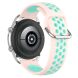 Ремешок Deexe Dual Color для Samsung Galaxy Watch 3 (41mm) - Light Pink / Cyan (235406M). Фото 4 из 5