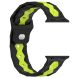 Ремешок Deexe Flex Series для Apple Watch 42 (Series 10) / 41 / 40 / SE 40 / 38 - Black / Lime (303614). Фото 3 из 6
