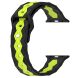 Ремешок Deexe Flex Series для Apple Watch 42 (Series 10) / 41 / 40 / SE 40 / 38 - Black / Lime (303614). Фото 2 из 6