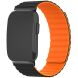 Ремешок Deexe Magnetic Band для Garmin CIRQA - Black / Orange (362611OB). Фото 2 из 3
