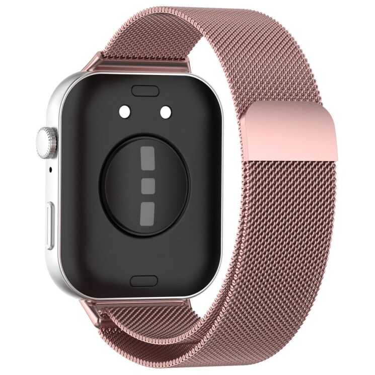 Ремінець Deexe Milanese Stainless Steel для Huawei Watch Fit 3 - Rose Pink: фото 1 з 8