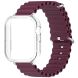 Ремешок Deexe Ocean Silicone для Huawei Watch Fit 3 - Wine Red (357116WR). Фото 2 из 3