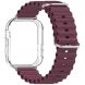 Ремешок Deexe Ocean Silicone для Huawei Watch Fit 3 - Wine Red (357116WR). Фото 3 из 3