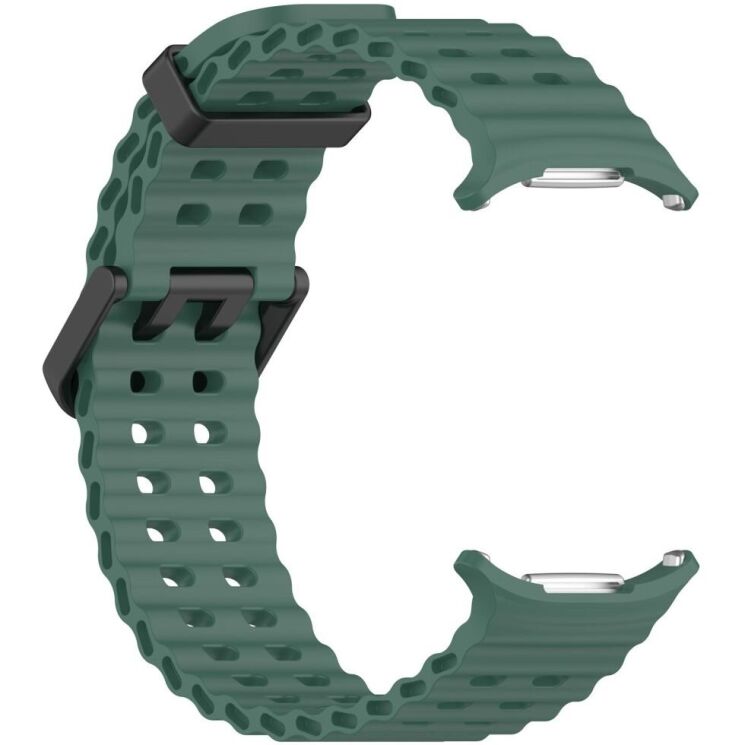 Ремінець Deexe Ocean Strap для Samsung Galaxy Watch Ultra (47mm) - Dark Green: фото 3 з 9