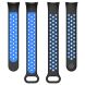 Ремешок Deexe Dual Color для Xiaomi Mi Smart Band 8 / 9 - Black / Blue (326043BL). Фото 5 из 7