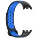 Ремешок Deexe Dual Color для Xiaomi Mi Smart Band 8 / 9 - Black / Blue (326043BL). Фото 3 из 7