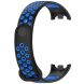Ремешок Deexe Dual Color для Xiaomi Mi Smart Band 8 / 9 - Black / Blue (326043BL). Фото 4 из 7