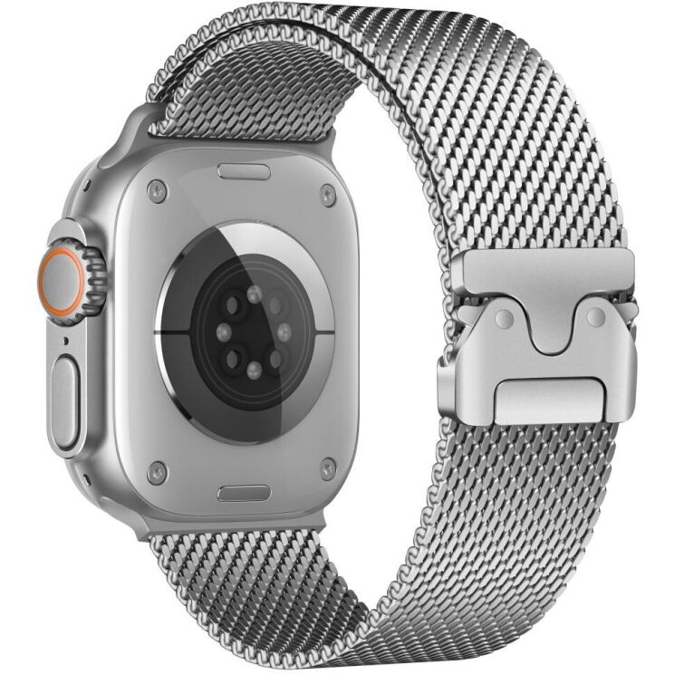 Ремінець Deexe Polaris Strap для Apple Watch 42 (Series 10) / 41 / 40 / SE 40 / 38 - Silver: фото 1 з 12