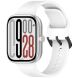 Ремешок Deexe Soft Silicone для Xiaomi Redmi Watch 4 / 5 / Mi Smart Band 8 Pro / Band 9 Pro - White (370309W). Фото 4 из 9