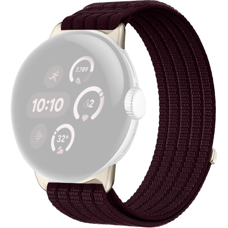 Ремешок Deexe Soft Weave для Google Pixel Watch 4 / 3 / 2 / 1 (41mm) - Smoky Purple: фото 1 из 5