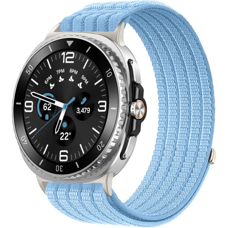 Ремешок Deexe Soft Weave для Samsung Galaxy Watch 8 (40/44mm) / 8 Classic - Baby Blue: фото 2 из 5