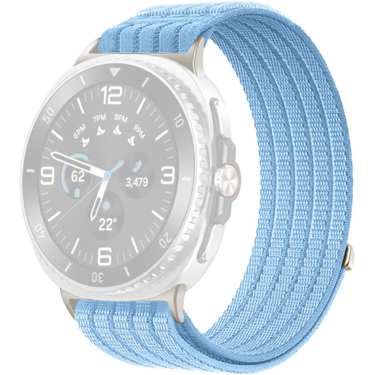 Ремешок Deexe Soft Weave для Samsung Galaxy Watch 8 (40/44mm) / 8 Classic - Baby Blue: фото 1 из 5