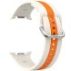 Ремінець Deexe Sport Strap для Samsung Galaxy Watch 8 (40/44mm) / 8 Classic - Starlight / Orange (384178SO). Фото 3 з 6