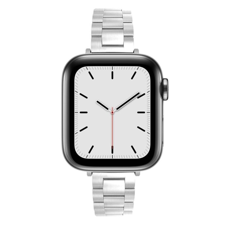 Ремешок Deexe Stainless Bracelet для Apple Watch 42 (Series 10) / 41 / 40 / SE 40 / 38 - Silver: фото 3 из 5