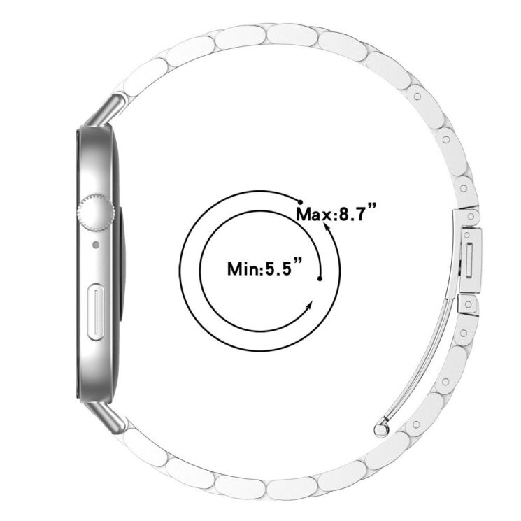 Ремінець Deexe Stainless Steel для Huawei Watch Fit 3 - Silver: фото 6 з 6