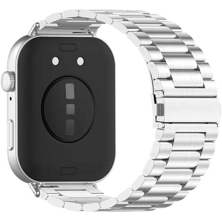 Ремінець Deexe Stainless Steel для Huawei Watch Fit 3 - Silver: фото 1 з 6