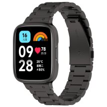 Ремешок Deexe Stainless Steel для Xiaomi Redmi Watch 3 Active / 3 Lite - Black: фото 1 из 8