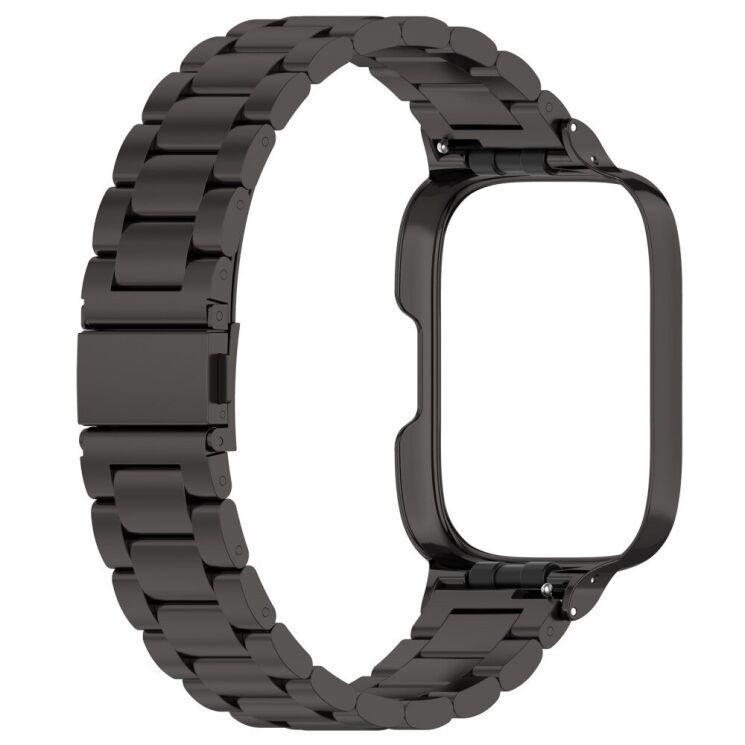 Ремешок Deexe Stainless Steel для Xiaomi Redmi Watch 3 Active / 3 Lite - Black: фото 3 из 8