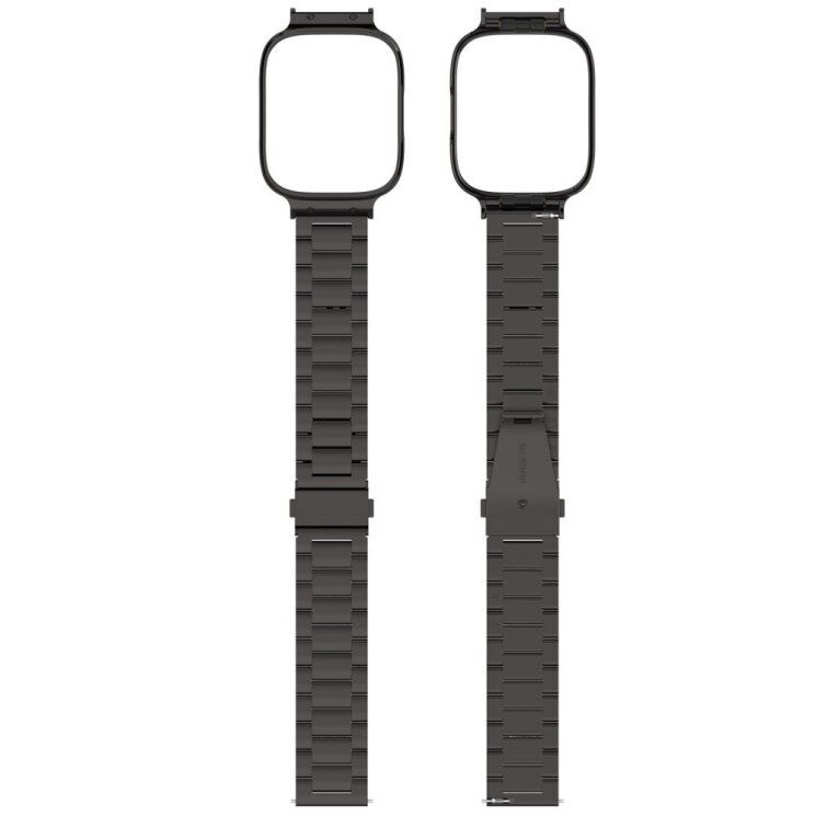 Ремешок Deexe Stainless Steel для Xiaomi Redmi Watch 3 Active / 3 Lite - Black: фото 5 из 8