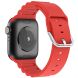 Ремешок Deexe Stripes Series для Apple Watch 42 (Series 10) / 41 / 40 / SE 40 / 38 - Red (251855R). Фото 1 из 7