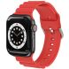 Ремешок Deexe Stripes Series для Apple Watch 42 (Series 10) / 41 / 40 / SE 40 / 38 - Red (251855R). Фото 2 из 7