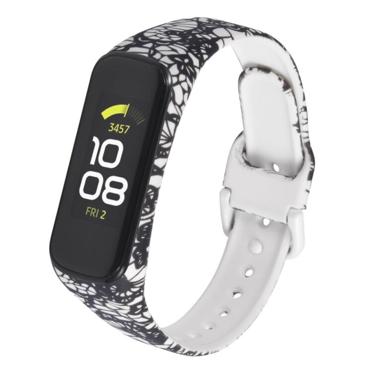 Ремешок Deexe Style Strap для Samsung Galaxy Fit 2 (SM-R220) - Dragon Flower: фото 1 из 7