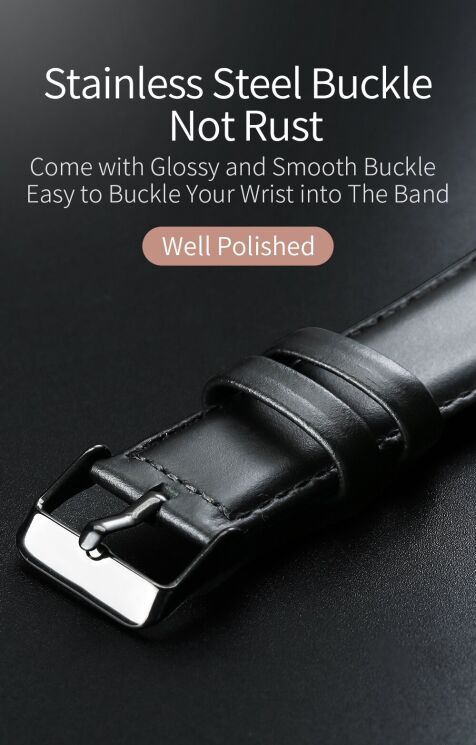 Ремешок DUX DUCIS Business Series для Apple Watch 42 (Series 10) / 41 / 40 / SE 40 / 38 - Brown: фото 11 из 19