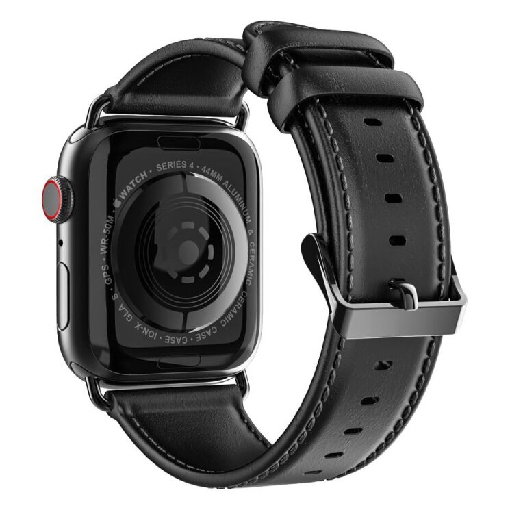 Ремінець DUX DUCIS Business Series для Apple Watch 42 (Series 10) / 41 / 40 / SE 40 / 38 - Black: фото 1 з 19