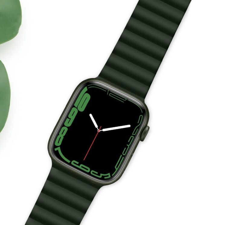 Ремінець Hoco WA07 для Apple Watch 46 / 45 / 44 / SE 44 / 42 (Series 1-3) / Ultra / Ultra 2 - Green: фото 5 з 5