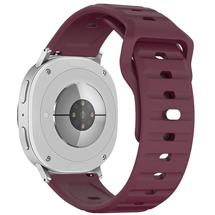 Ремешок KALEBOL Wave Pattern для Samsung Galaxy Watch 8 (40/44mm) / 8 Classic - Wine Red: фото 1 из 5