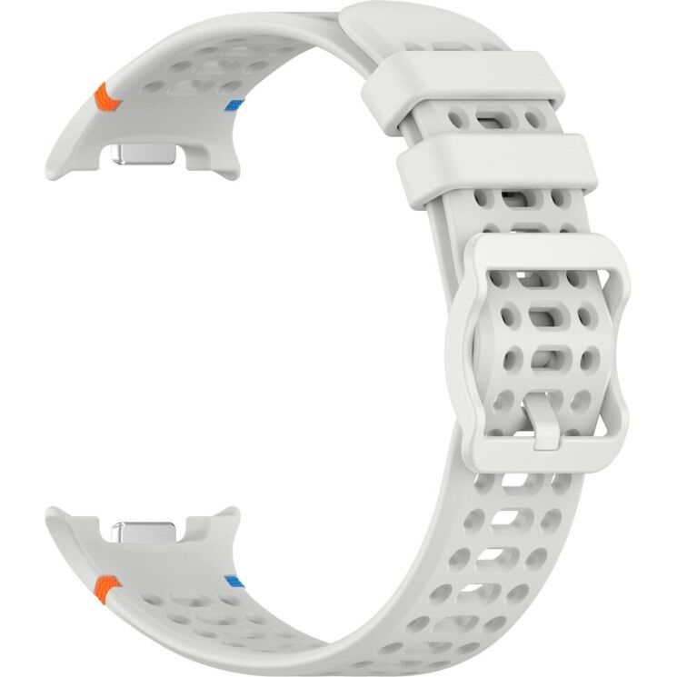 Ремінець Reframe Holes Design для Samsung Galaxy Watch 8 (40/44mm) / 8 Classic - Light Grey: фото 3 з 7